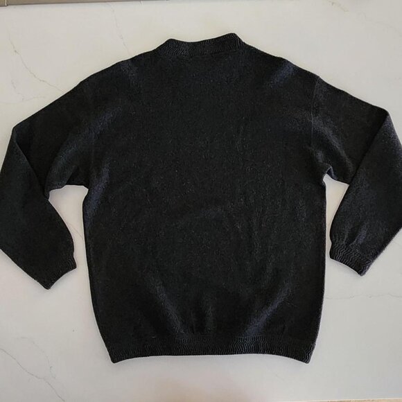 VTG Nautica Wool Sz XL Men's Crewneck Sweater Gray Spell Out Knit Pullover Top - Picture 8 of 10